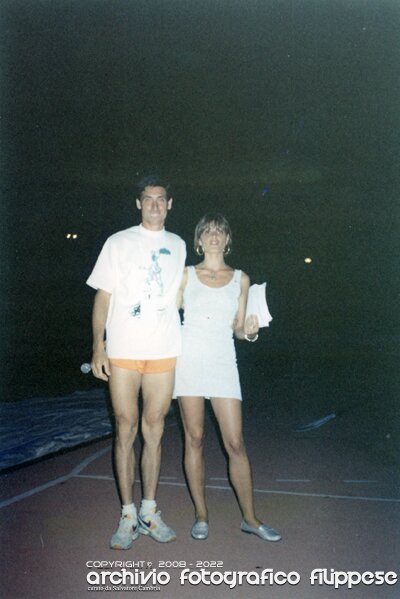 Pippo-Fiammante-Roma-meeting-nazionale-c.s.i.-1994-con-Simona-Ventura